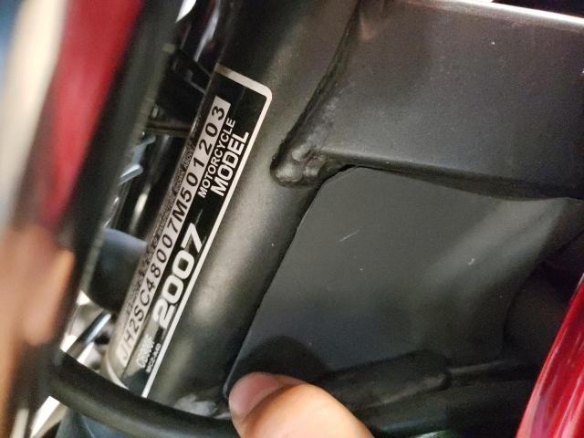 2007 HONDA CB900 F JH2SC48007M501203
