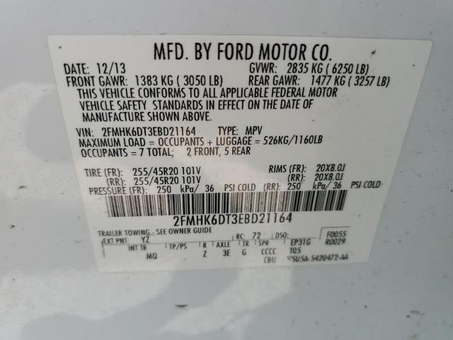 2FMHK6DT3EBD21164 Ford Flex Limited