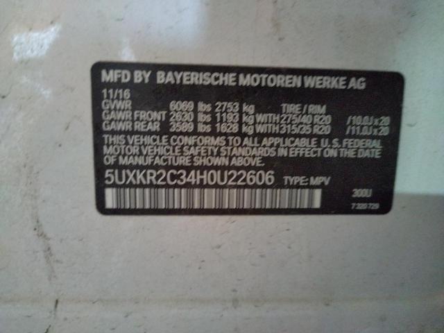 2017 BMW X5 SDRIVE3 - 5UXKR2C34H0U22606