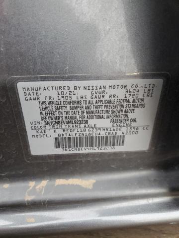 3N1CN8EV4ML923238 Nissan VERSA SV