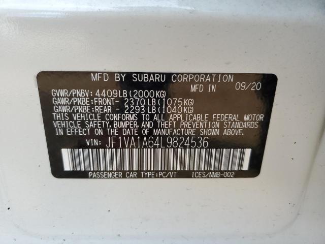JF1VA1A64L9824536 Subaru WRX