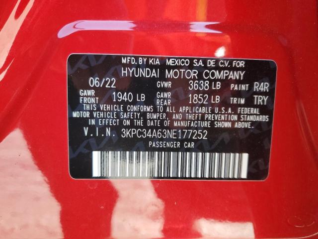 2022 HYUNDAI ACCENT LIM - 3KPC34A63NE177252