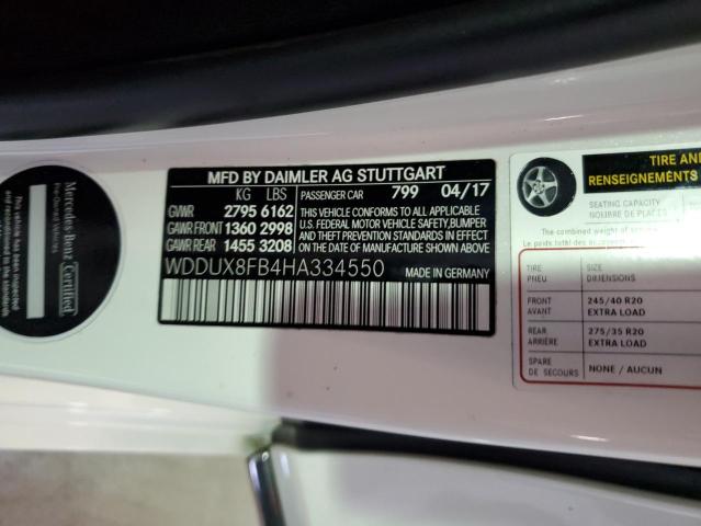 WDDUX8FB4HA334550 Mercedes-Benz S Mercedes-maybach S550 4matic