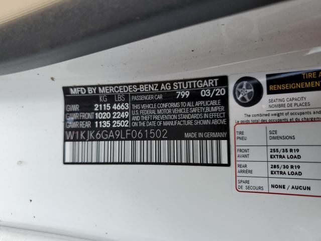 2020 MERCEDES-BENZ SL 450 - W1KJK6GA9LF061502