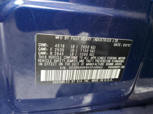 4S3BNAN68H3049843 Subaru Legacy 2.5i Limited