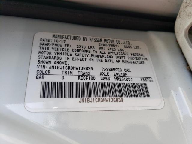 JN1BJ1CR0HW136839 Nissan Rogue Sport S