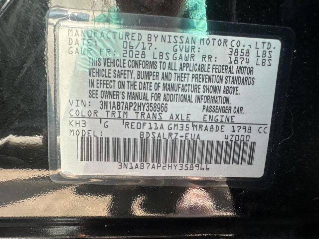 3N1AB7AP2HY358966 Nissan SENTRA S