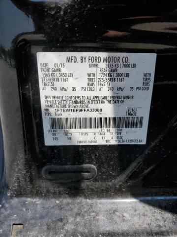1FTEW1EF9FFA33088 Ford F150 Supercrew