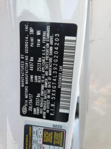 5XXGT4L39JG204203 KIA Optima Lx