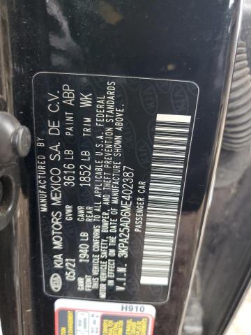3KPA25AD6ME402387 KIA RIO S