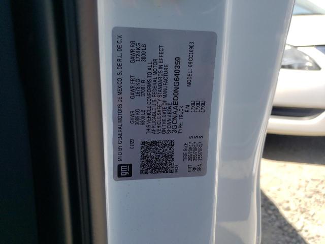 Chevrolet Silverado C1500 2022 3GCNAAED0NG640359 Image 13