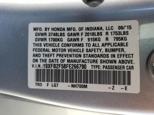 19XFB2F58FE266790 Honda Civic Lx