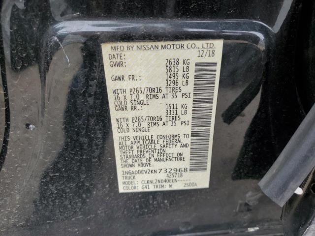 1N6AD0EV2KN732968 Nissan FRONTIER S