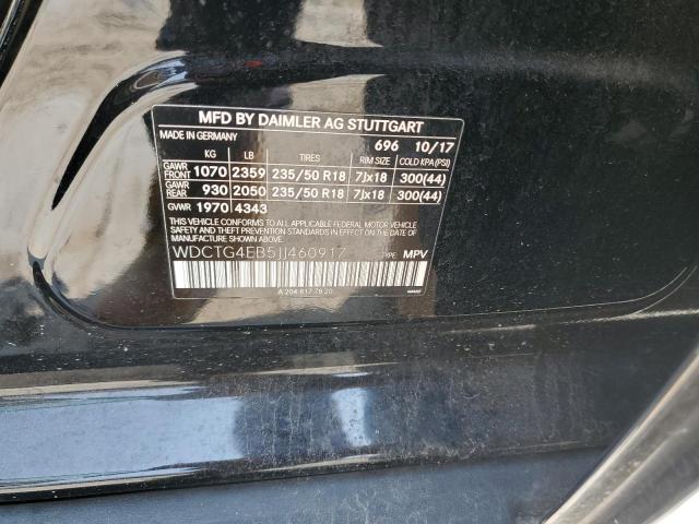 2018 MERCEDES-BENZ GLA 250 - WDCTG4EB5JJ460917