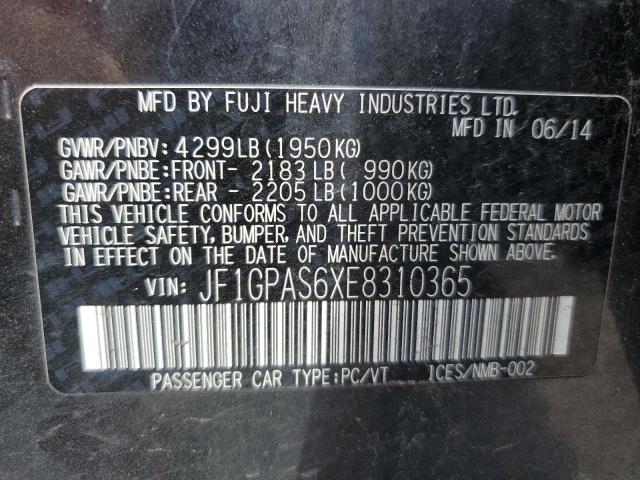 JF1GPAS6XE8310365 Subaru Impreza Sport Limited
