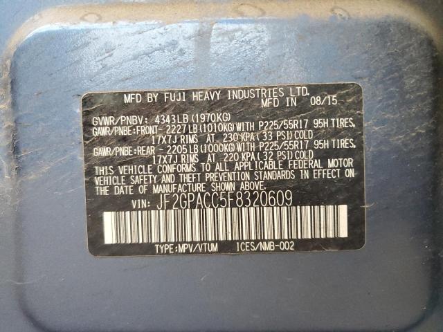 JF2GPACC5F8320609 Subaru Xv Crosstrek 2.0 Premium
