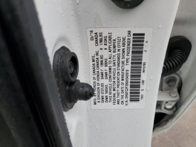 2HGFC2F59GH543919 Honda Civic Lx