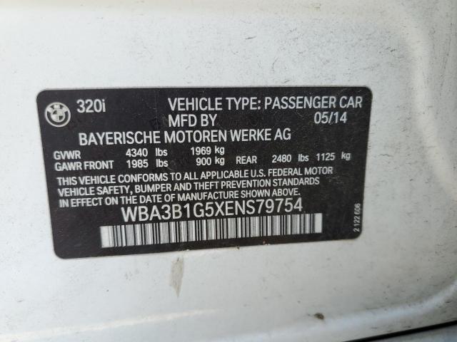 WBA3B1G5XENS79754 BMW 320 I