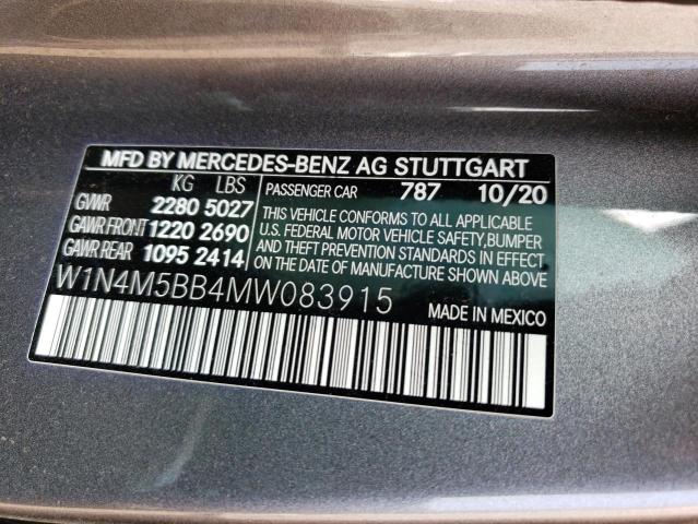 2021 MERCEDES-BENZ GLB AMG 35 W1N4M5BB4MW083915