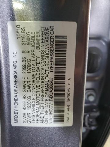 2018 HONDA ACCORD EX - 1HGCV1F4XJA266265
