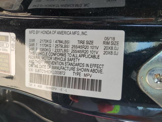 2019 ACURA RDX A-SPEC - 5J8TC1H63KL000872