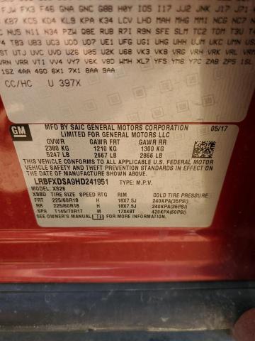 LRBFXDSA9HD241951 Buick Envision Essence