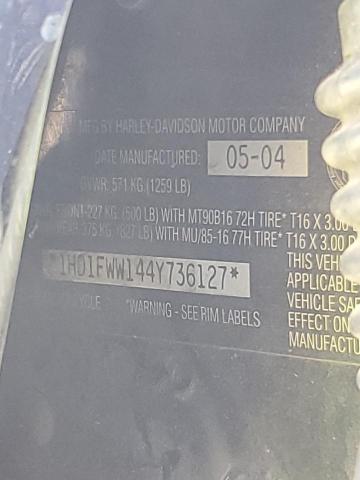 2004 HARLEY-DAVIDSON FLHRI SHRI 1HD1FWW144Y736127