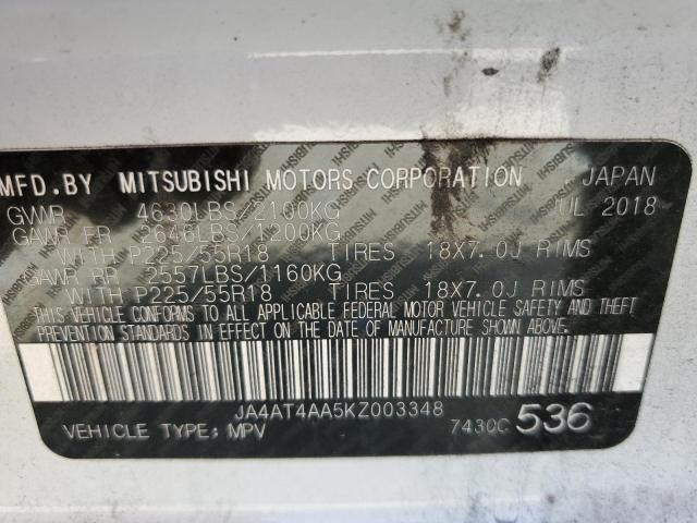 JA4AT4AA5KZ003348 Mitsubishi Eclipse Cross Le