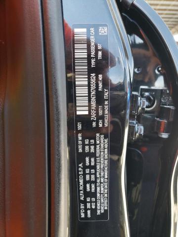 2022 ALFA ROMEO GIULIA SUP ZARFAMBN7N7655624