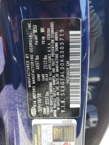 5XXGT4L30KG303719 KIA Optima Lx
