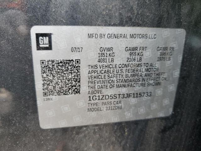 2018 CHEVROLET MALIBU LT - 1G1ZD5ST3JF115733