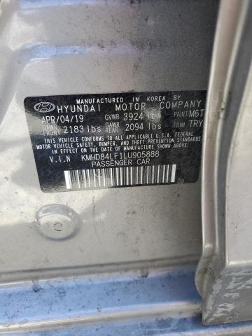 KMHD84LF1LU905888 Hyundai ELANTRA SEL