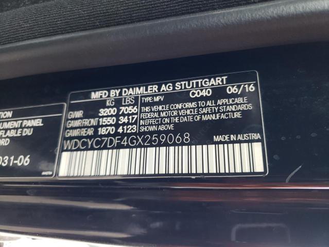 WDCYC7DF4GX259068 Mercedes-Benz G 63 AMG