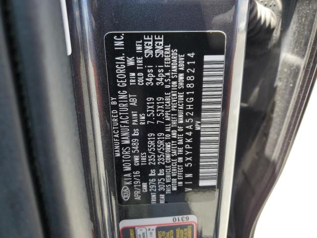 5XYPK4A52HG188214 KIA SORENTO SX
