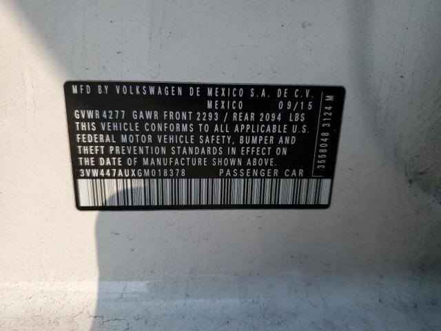 2016 VOLKSWAGEN GTI S/SE - 3VW447AUXGM018378