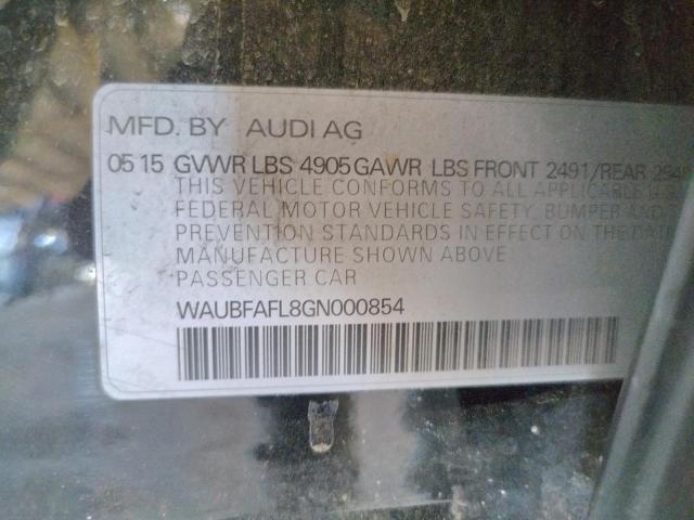 VIN WAUBFAFL8GN000854 2016 Audi A4, Premium S-Line no.12