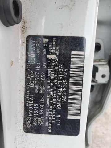 KMHCT4AE7FU917374 Hyundai ACCENT GLS