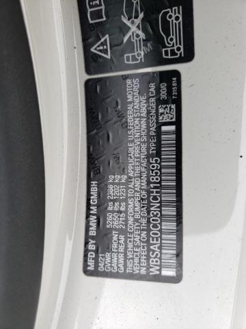 2022 BMW M8 - WBSAE0C03NCH18595