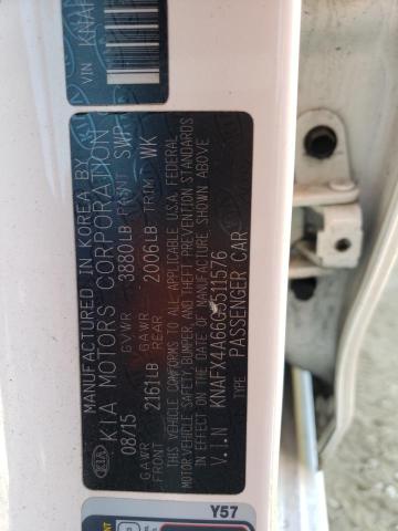 KNAFX4A66G5511576 KIA FORTE LX