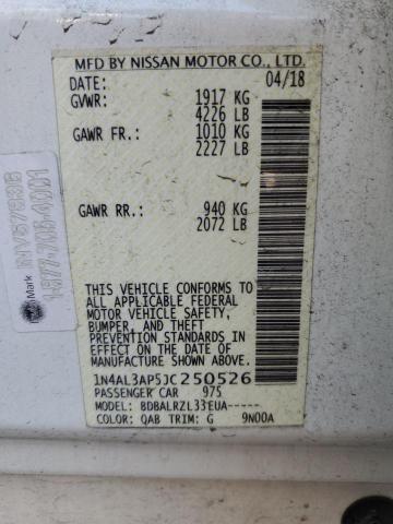 1N4AL3AP5JC250526 Nissan ALTIMA 2.5