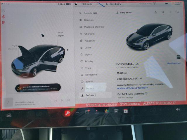 5YJ3E1EA3JF010286 Tesla MODEL 3