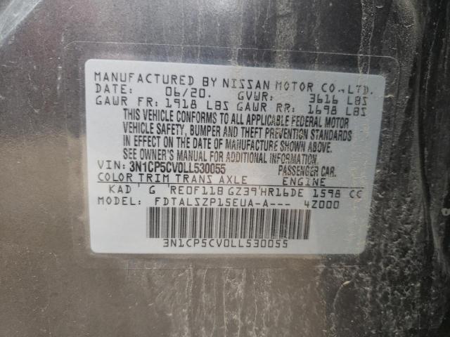 3N1CP5CV0LL530055 Nissan KICKS SV