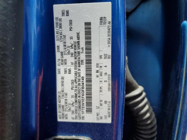 1FTEW1EF6GFB04149 Ford F150 Supercrew