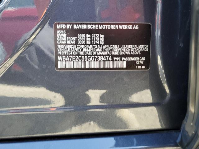 2016 BMW 740 I - WBA7E2C55GG738474