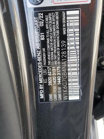 2022 MERCEDES-BENZ S 580 4MAT - W1K6G7GB4NA128139