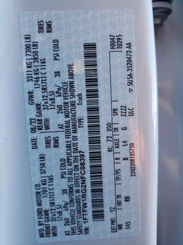 1FTFW1RG2NFC08397 Ford F150 Raptor