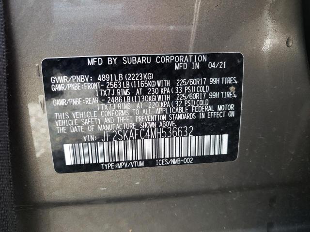 JF2SKAFC4MH536632 Subaru Forester Premium