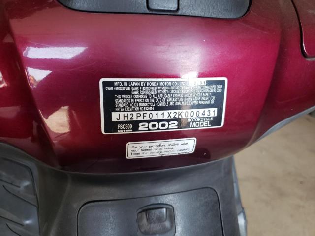 2002 HONDA FSC600 - JH2PF011X2K000431