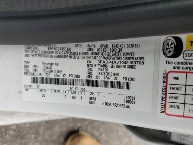 3FADP4AJ1GM183708 Ford FIESTA S