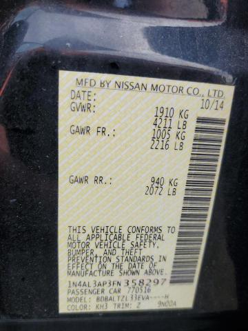 1N4AL3AP3FN358297 Nissan ALTIMA 2.5